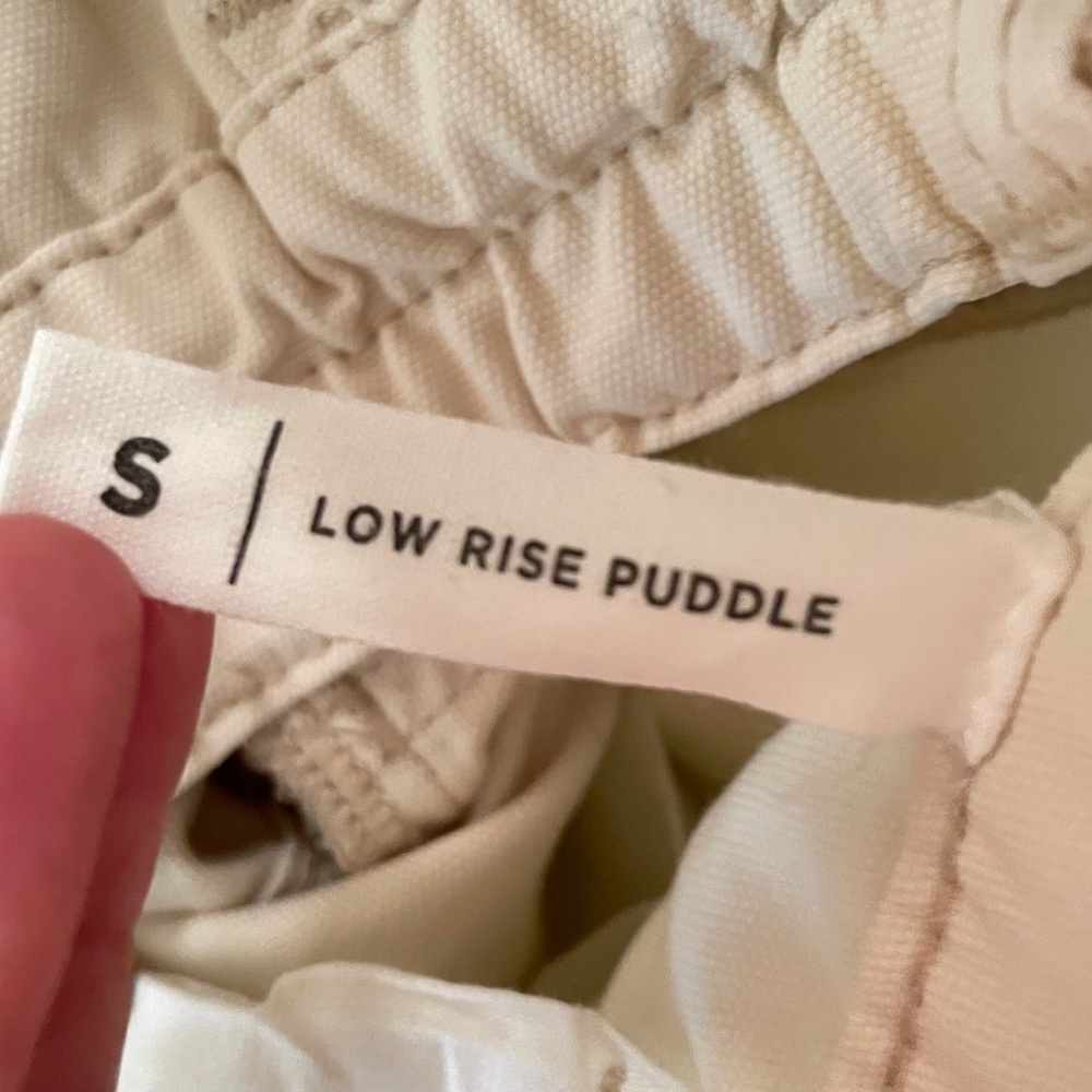 PacSun Cream Cargo Pants Utility Low Rise Puddle, Small - Picture 12 of 12